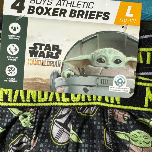 Star Wars Boys The Mandalorian Boxer Briefs, 4-Pack, Size 10 - Picture 5 of 5